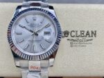 ROLEX DATEJUST SILVER DIAL 41MM