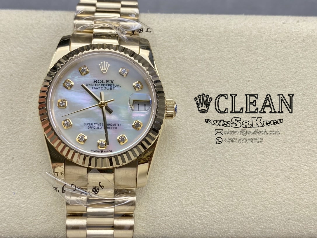 0e363bd9f8da17d7df7b2bc709de9507 ROLEX LADY-DATEJUST WHITE DIAL 31MM - Image 1