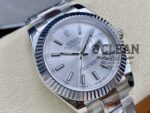 ROLEX DATEJUST SILVER DIAL 41MM - Image 4