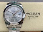 ROLEX DATEJUST SILVER DIAL 41MM