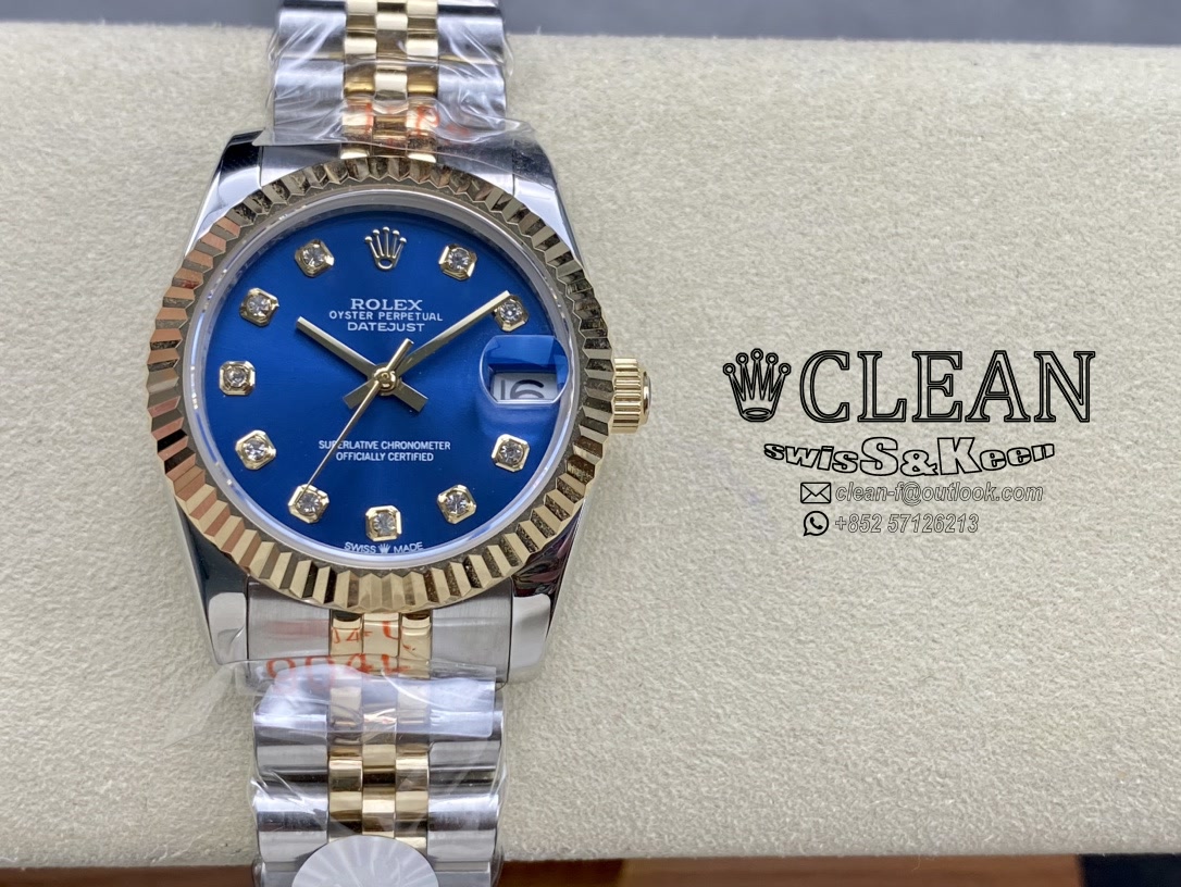 208f2cd07f7d7ebd77f34223c54e1167 ROLEX LADY-DATEJUST BLUE DIAL 31MM - Image 1