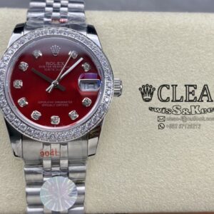 ROLEX LADY-DATEJUST RED DIAL 31MM