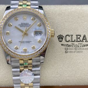 ROLEX DATEJUST WHITE DIAL 36MM