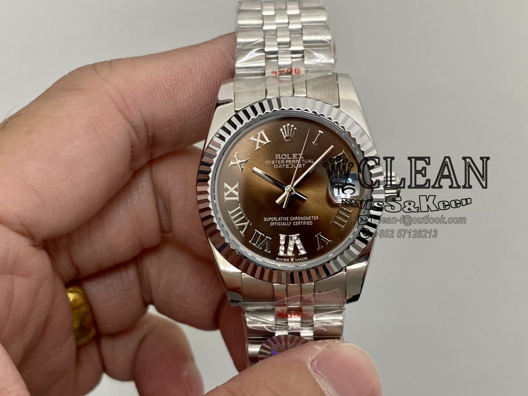 2d2c08fa5f2c5d242e85a5cac0323b7e ROLEX LADY-DATEJUST BROWN DIAL 31MM - Image 1