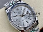 ROLEX DATEJUST SILVER DIAL 41MM - Image 2