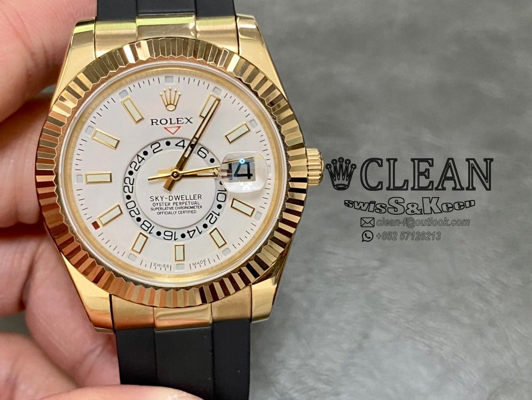 350998482c4bcf43c9edd12023831072 ROLEX SKY-DWELLER WHITE DIAL 42MM - Image 1