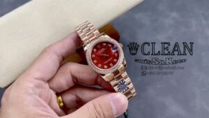ROLEX LADY-DATEJUST RED DIAL 31MM - Image 10
