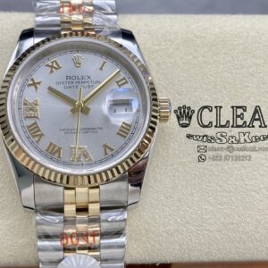 ROLEX DATEJUST SILVER DIAL 36MM