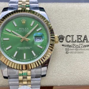 ROLEX DATEJUST GREEN DIAL 41MM