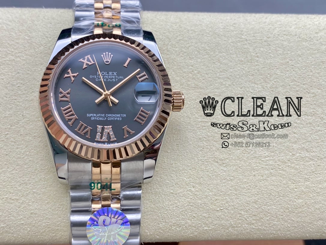 4975d7ea268132ce8c41d0a6a7dd1ae5 ROLEX LADY-DATEJUST BLACK DIAL 31MM - Image 1