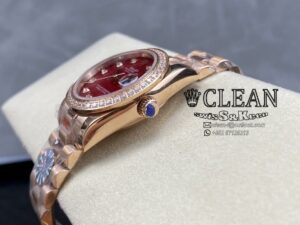 ROLEX LADY-DATEJUST RED DIAL 31MM - Image 9