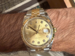 ROLEX DATEJUST GOLD DIAL 41MM - Image 2