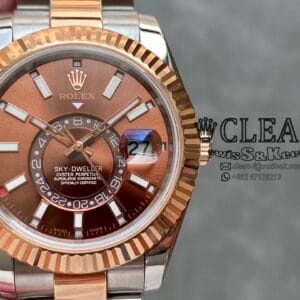 ROLEX SKY-DWELLER BROWN GOLD DIAL 42MM