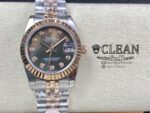 ROLEX LADY-DATEJUST BLACK DIAL 31MM