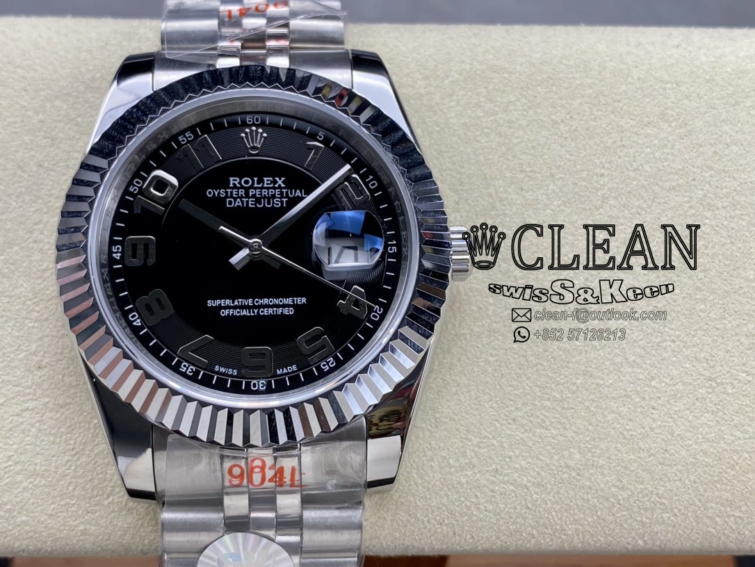 66b7e407fbc3b1d14223282c86cb4245 ROLEX DATEJUST BLACK DIAL 41MM - Image 1