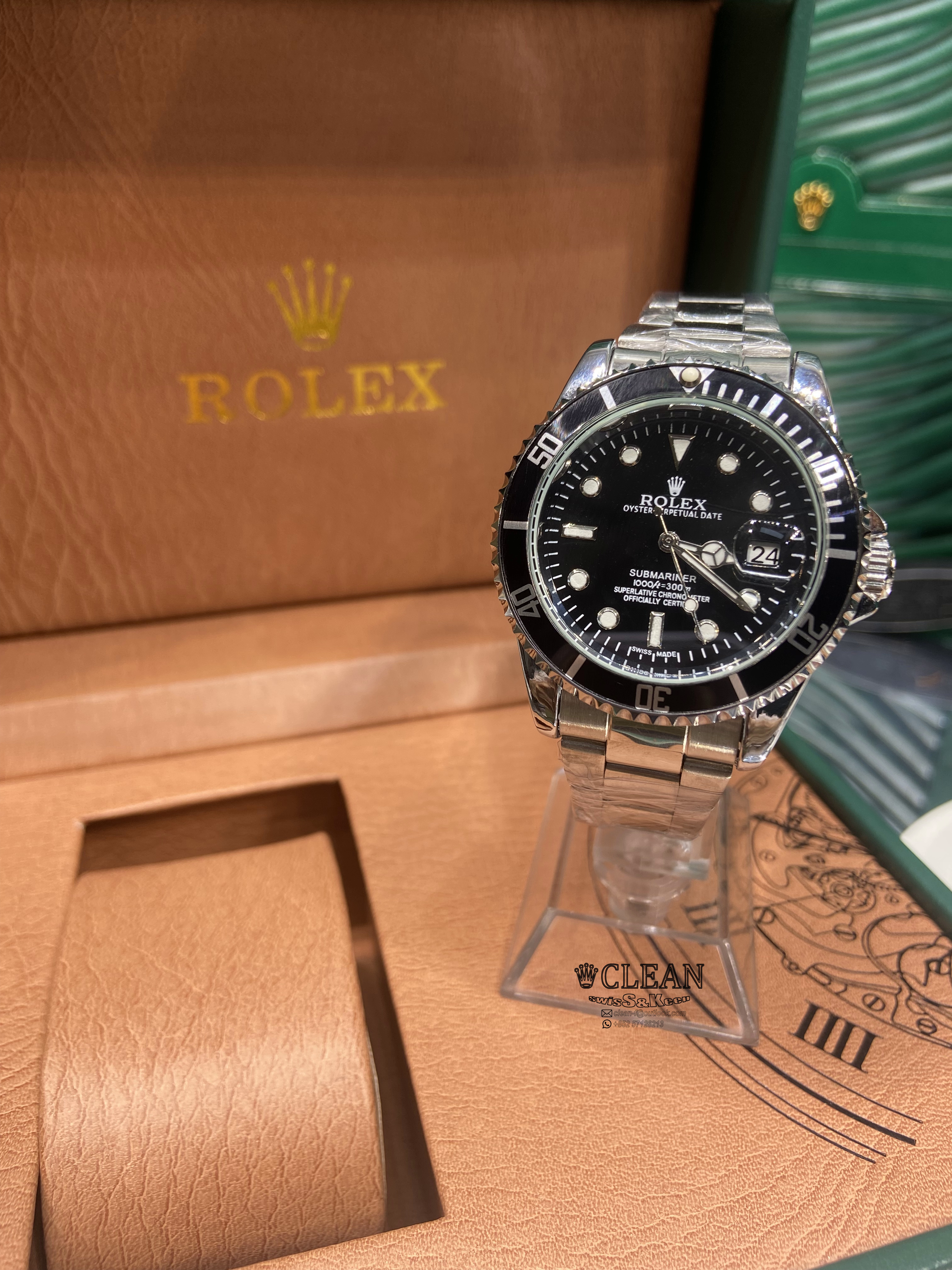 66ba181ed08a646c898529d5c63be360-1 $99 Limited Stock ROLEX RETRO-SUBMARINER BLACK DIAL EWE Factory 40mm 116610LN - Image 1