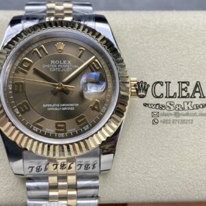 ROLEX DATEJUST BROWN DIAL 41MM