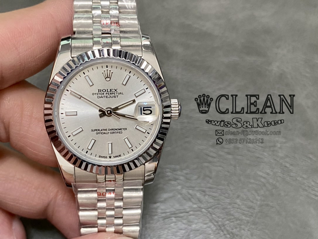 6fd4c459981fb5f239cc461729cc7697 ROLEX LADY-DATEJUST SILVER DIAL 31MM - Image 1