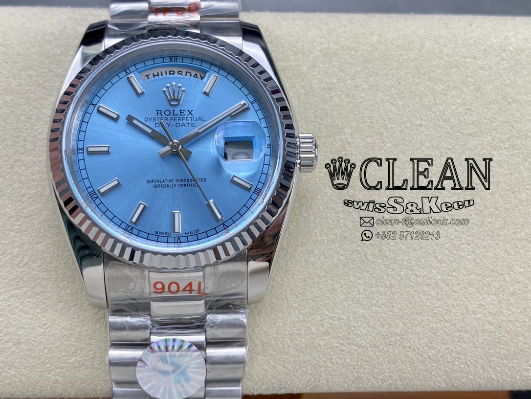 7852411b83216388c41a3e2d5a98fbea ROLEX DAY-DATE BLUE DIAL 36MM - Image 1