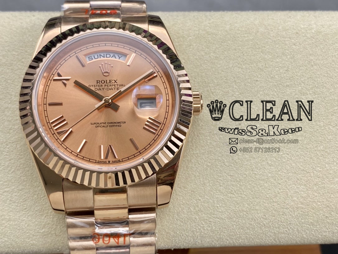 79fabd6658fdff09f648ac7b4351c06d ROLEX DAY-DATE BROWN DIAL 40MM - Image 1