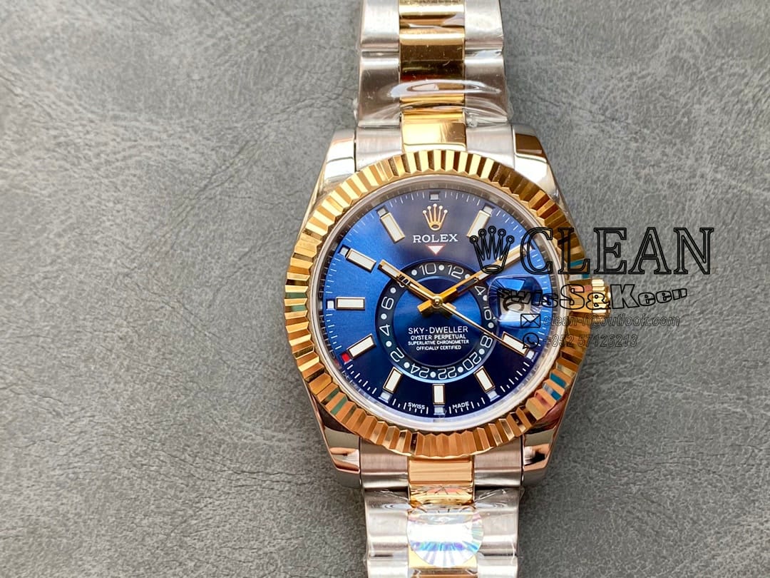7e03da4024902b31fed5bdbc516e1a2e ROLEX SKY-DWELLER BLUE DIAL 42MM - Image 1