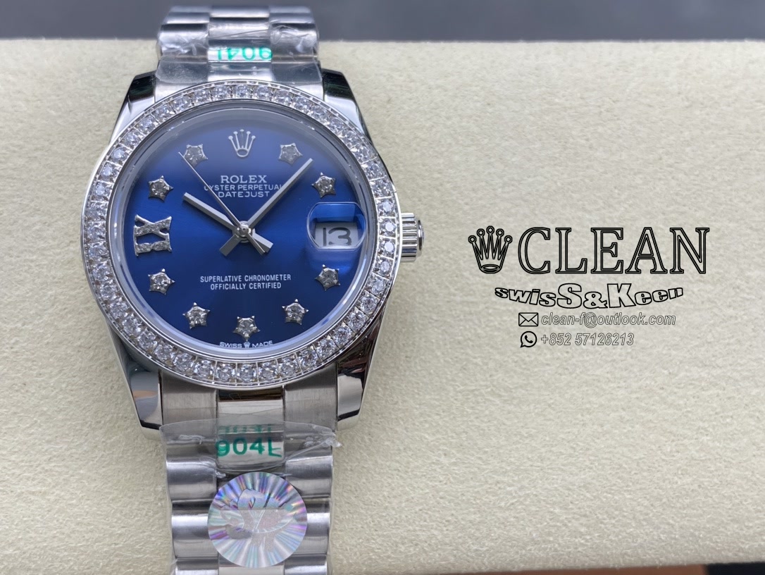 8088852ec62c1ab92fb3405ebad5bf26 ROLEX LADY-DATEJUST BLUE DIAL 31MM - Image 1