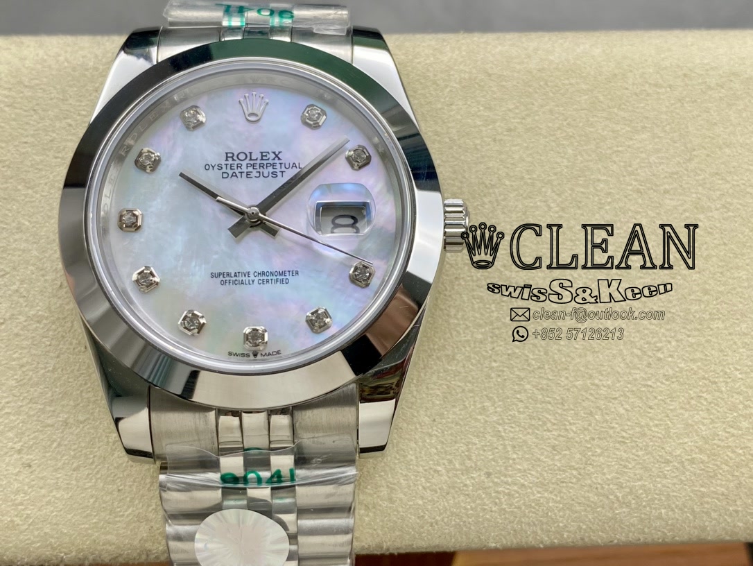 88431f687af8f16be5de1eb572364508 ROLEX DATEJUST WHITE DIAL 41MM - Image 1