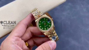 ROLEX LADY-DATEJUST GREEN DIAL 31MM - Image 11