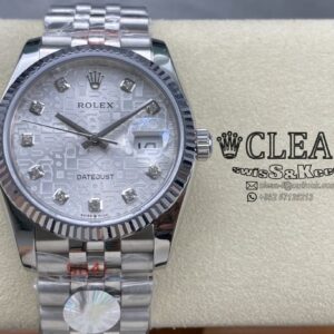 ROLEX DATEJUST SILVER DIAL 36MM