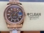 ROLEX SKY-DWELLER BROWN DIAL 42MM