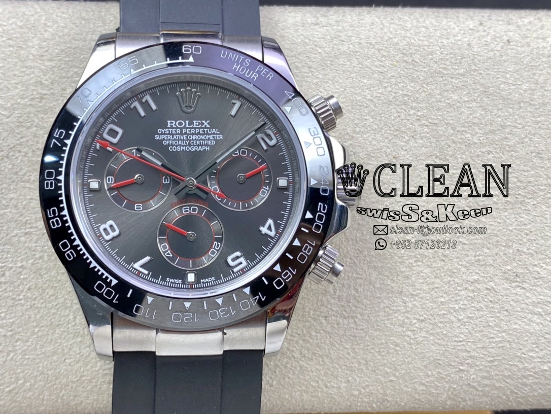 a25217d5cc09d75b2dea42243053ae01 ROLEX DAYTONA BLACK DIAL 40MM - Image 1