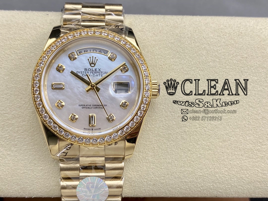 af40765fe1614c9d0a596c17a21504cd ROLEX DAY-DATE WHITE DIAL 36MM - Image 1