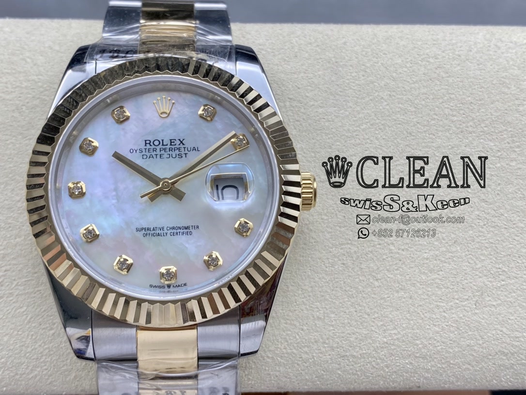 bff3c0d617a61457880a23db09dade3f ROLEX DATEJUST WHITE DIAL 41MM - Image 1