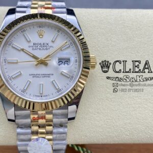 ROLEX DATEJUST WHITE DIAL 41MM