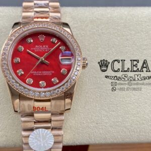 ROLEX LADY-DATEJUST RED DIAL 31MM