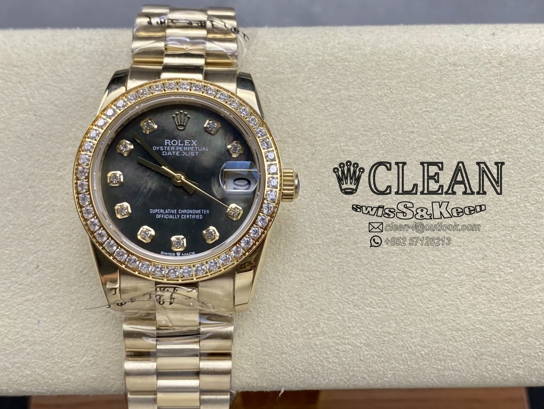 d72b6f7b04aa4c2ab2dfd7d88e0f31f1 ROLEX LADY-DATEJUST BLACK DIAL 31MM - Image 1