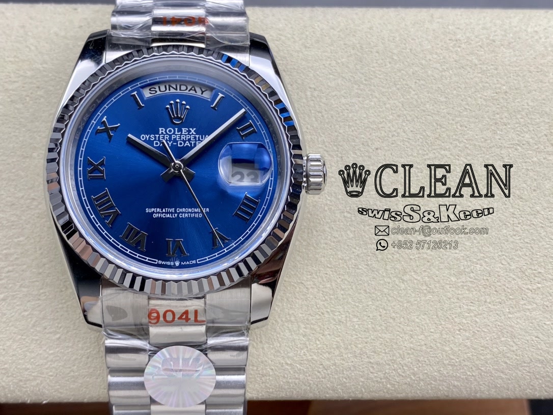 e0d597e812febbee402504a6bd3cdd74 ROLEX DAY-DATE BLUE DIAL 36MM - Image 1