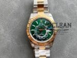 ROLEX SKY-DWELLER GREEN DIAL 42MM