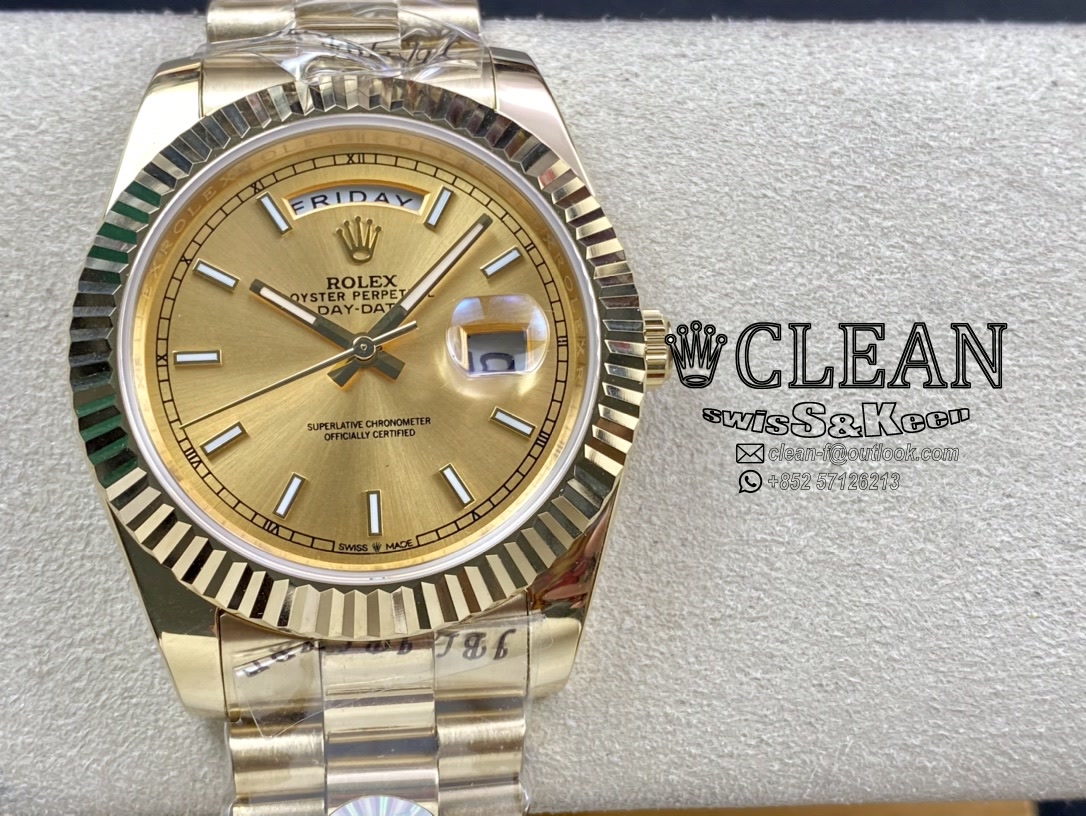 e8753fc210b073848d6e81fc6124aebc ROLEX DAY-DATE GOLD DIAL 40MM - Image 1