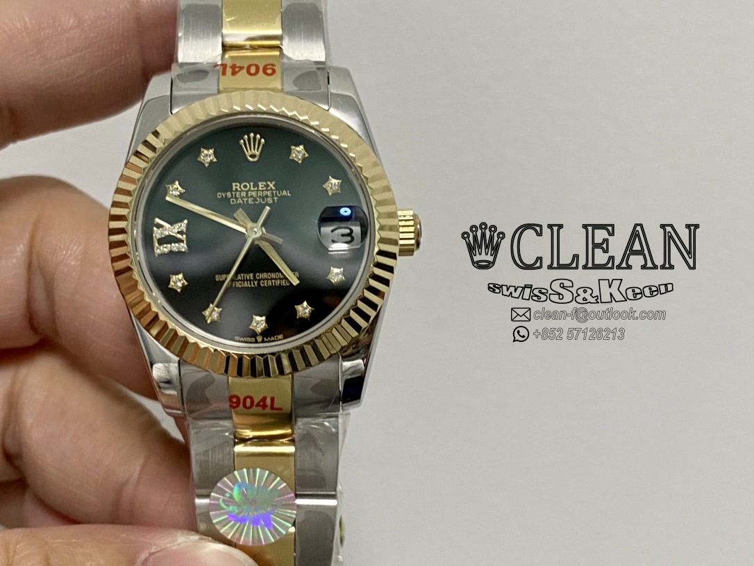 e8cd4823616e1ae72b66cc84685c94d0 ROLEX LADY-DATEJUST BLACK DIAL 31MM - Image 1