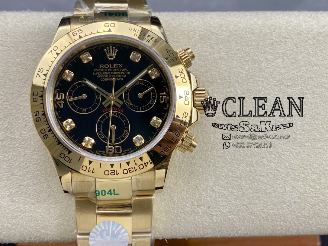 f0039f12b689840dd42fe24b9988f4ed ROLEX DAYTONA BLACK DIAL 40MM - Image 1