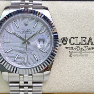 ROLEX DATEJUST SILVER DIAL 41MM