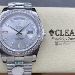 ROLEX DAY-DATE SILVER DIAL 40MM